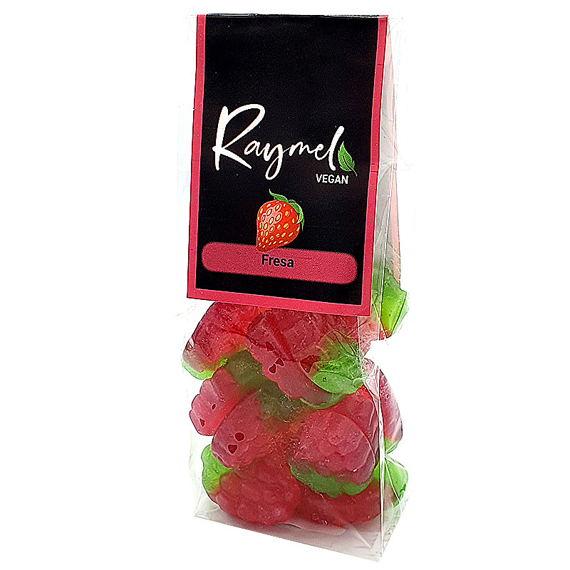 GOMINOLAS DE FRESA VEGANAS BOLSA 24/150gr